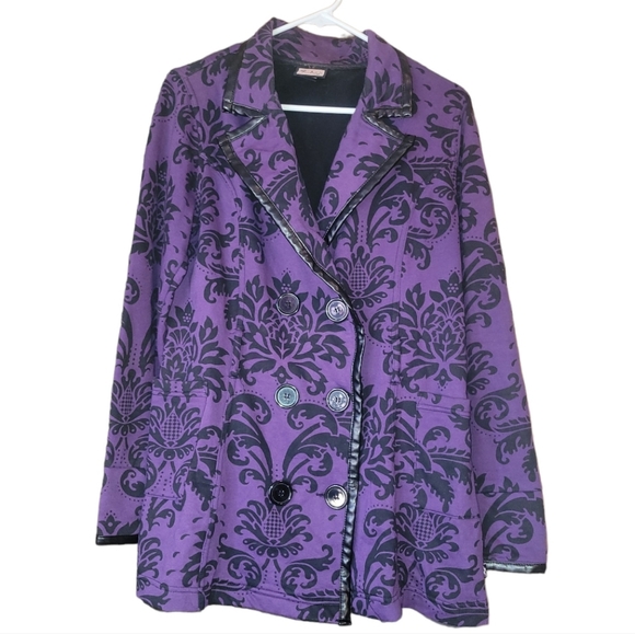 L.A Kitty jacket with leather piping - Picture 1 of 4